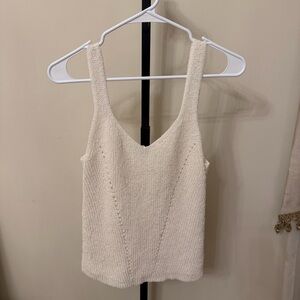 Blu Pepper Cream Knit Camisole Top